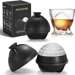 ACOOKEE Novelty Golf Ball Ice Maker Mold Set of 2, Funny Golf Gifts for Men Golfers, 2.5" Large S... | Amazon (US)