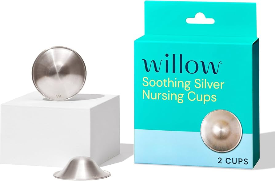Willow - Silver Nursing Cups, 2 Pack, Breastfeeding Nipple Covers for Protection & BPA Free | Amazon (US)