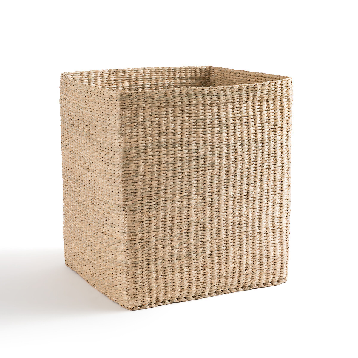 Azzu Square Woven Straw 40cm Diameter Planter | La Redoute (UK)