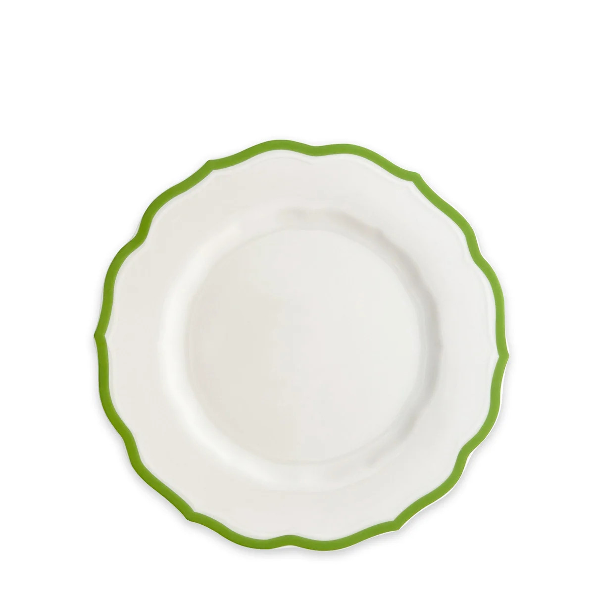 Stella Scalloped Verde Salad Plate | Over The Moon