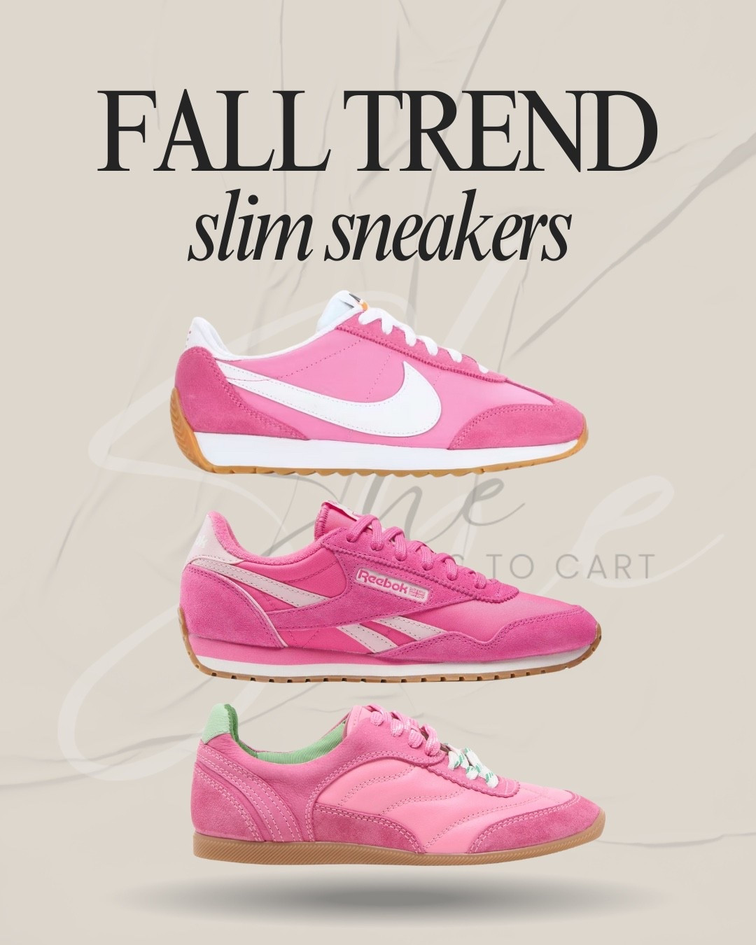 Slim sneakers in pink 🩷

#LTKSaleAlert #LTKShoeCrush #LTKFindsUnder100