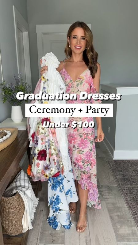 Graduation dresses under $100! Graduation party. Graduation guest. White dresses. Bride to be. Wedding guest dress. Summer dress. Spring dress. Floral dress. 

#1: XS and TTS w/ adjustable straps
#2: XS
#3: XXS - bust is a little low on me - I hold need to add double sided tape or have it hemmed shut a little
#4: XS with adjustable straps
#5: XS
#6: XS - bust is a little big on me but otherwise love the fit. I think adding double sided tape to my bra would help. 

#LTKParties #LTKTravel #LTKWedding