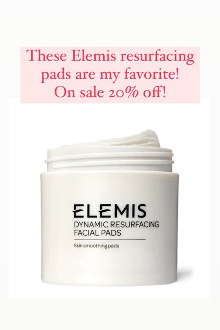 Elemis sale! My favorite resurfacing pads are on sale 20% off 

#LTKFindsUnder50 #LTKSaleAlert #LTKBeauty