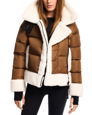 SAM. Bianca Sherpa Trim Down Jacket  | Bloomingdale's Women | Bloomingdale's (US)