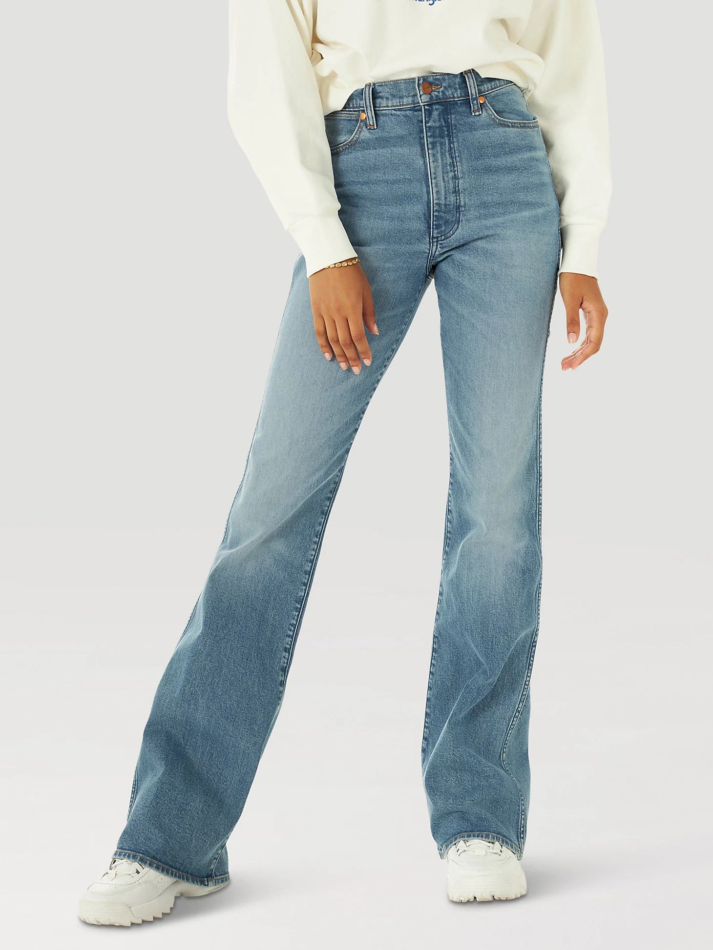 Women's Wrangler® Westward 626 High Rise Bootcut Jean in Dusty Mid | Wrangler