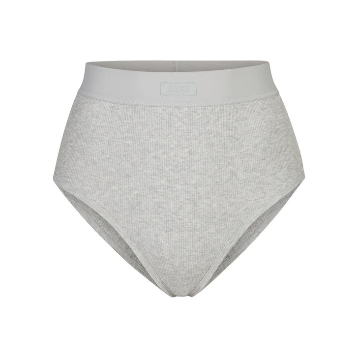 COTTON RIB BRIEF | LIGHT HEATHER GREY | SKIMS (US)