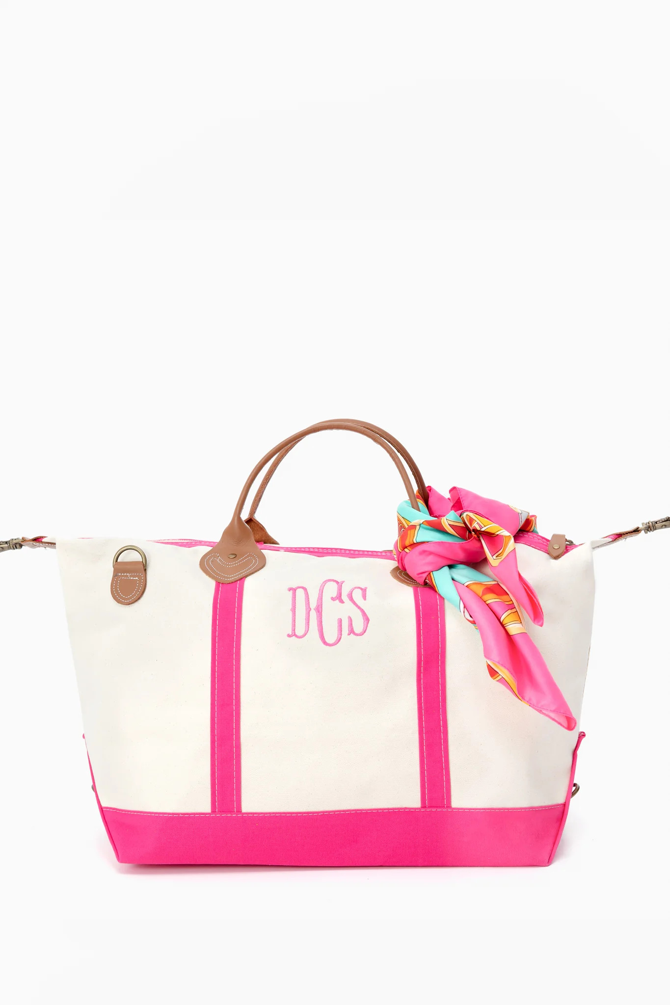 Pink Monogrammed Sunshine Satchel | Tuckernuck (US)