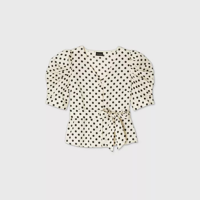 Women's Bishop Short Sleeve Blouse - Who What Wear™ | Target