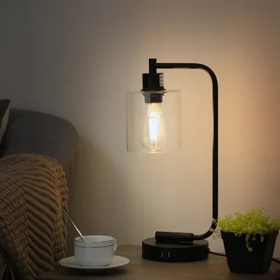 Cloutier 16.3" Dimmable Table Lamp With USB And Touch Control | Wayfair North America