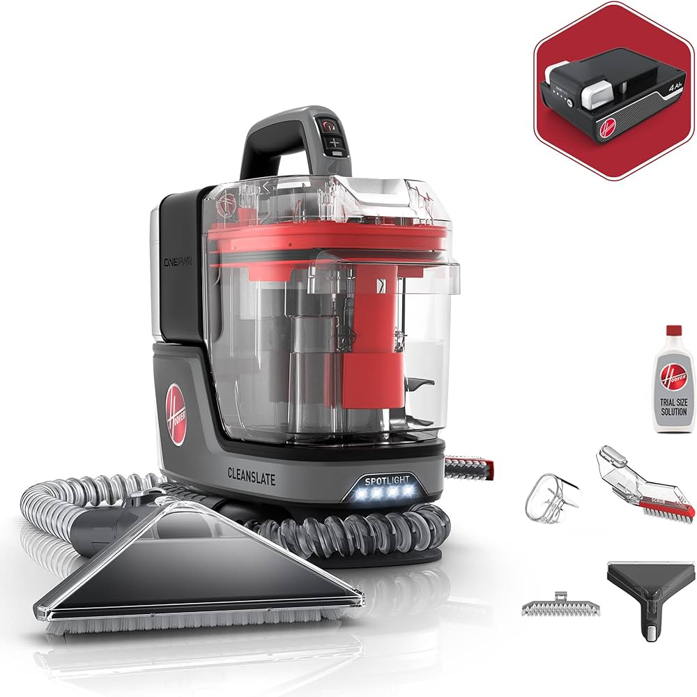 Hoover ONEPWR CleanSlate Cordless Portable Carpet & Upholstery Spot Cleaner Machine, Stain Remove... | Amazon (US)