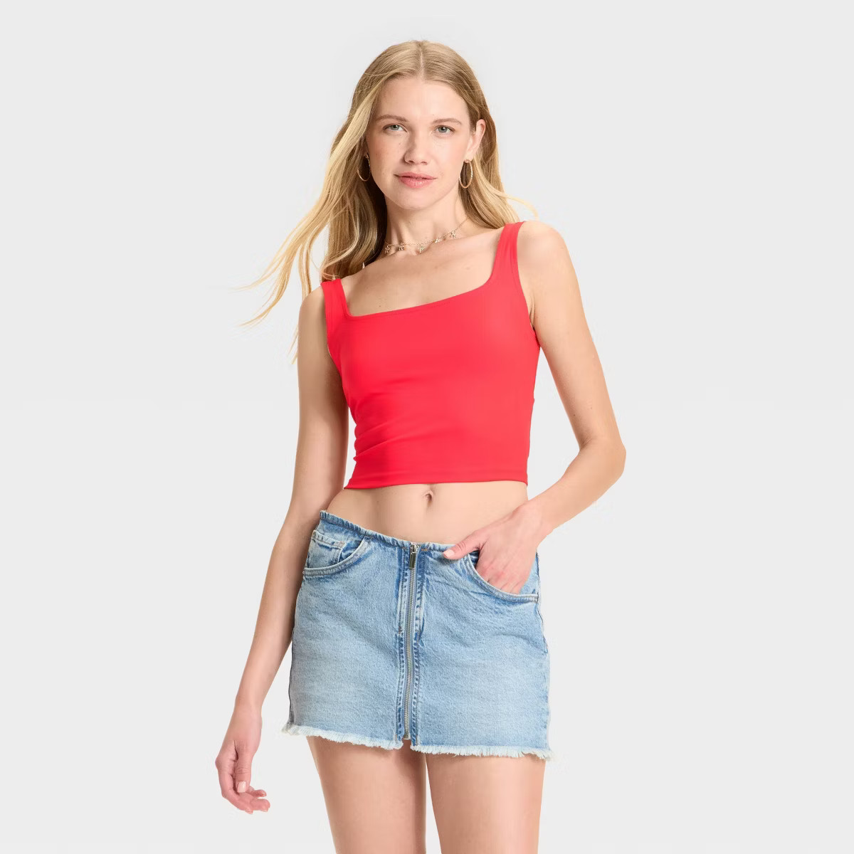 Women's ButterBliss Square Neck Tank Top - Wild Fable™ | Target