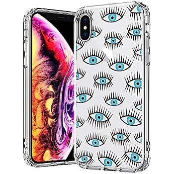 MOSNOVO Case for iPhone Xs/iPhone X, Evil Eyes Printed Pattern Clear Design Transparent Plastic H... | Amazon (US)