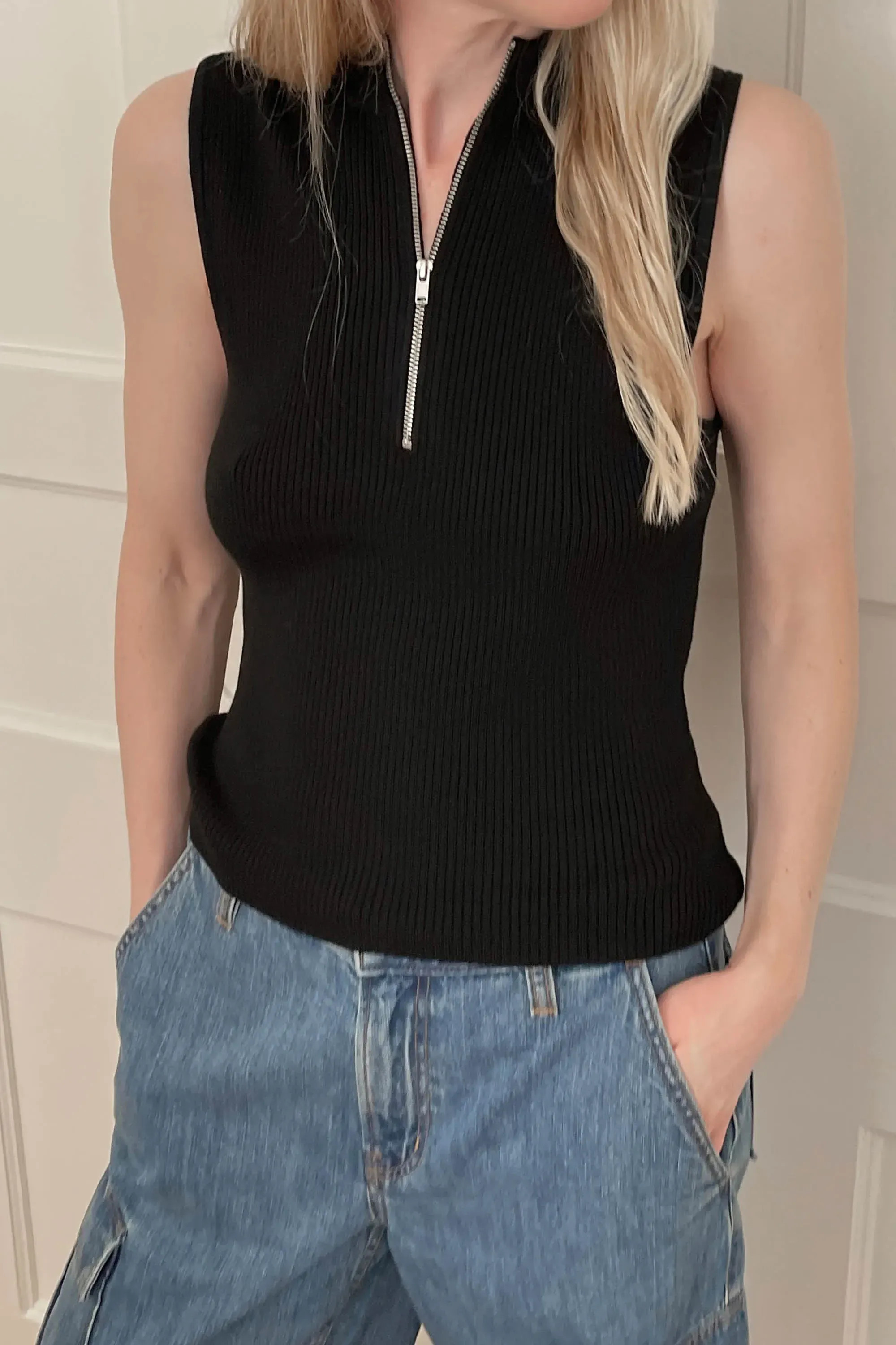 HIGH-RISE WIDE LEG SUITING PANT | OAK + FORT