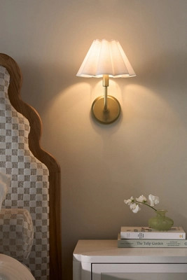 Regina Andrew Polly Scalloped Shaded Metal Sconce Wall Light | Anthropologie (US)