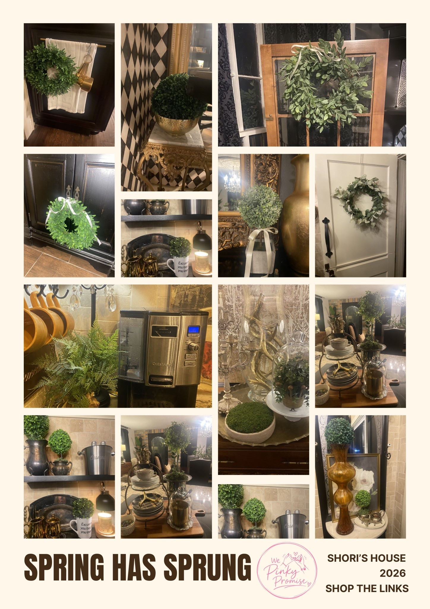 A glimpse into the #spring touches at Shori’s house! It’s popping up everywhere! Lots of links to wreaths, plants & orbs 

#LTKstorytime #LTKdayinmylife #LTKHome