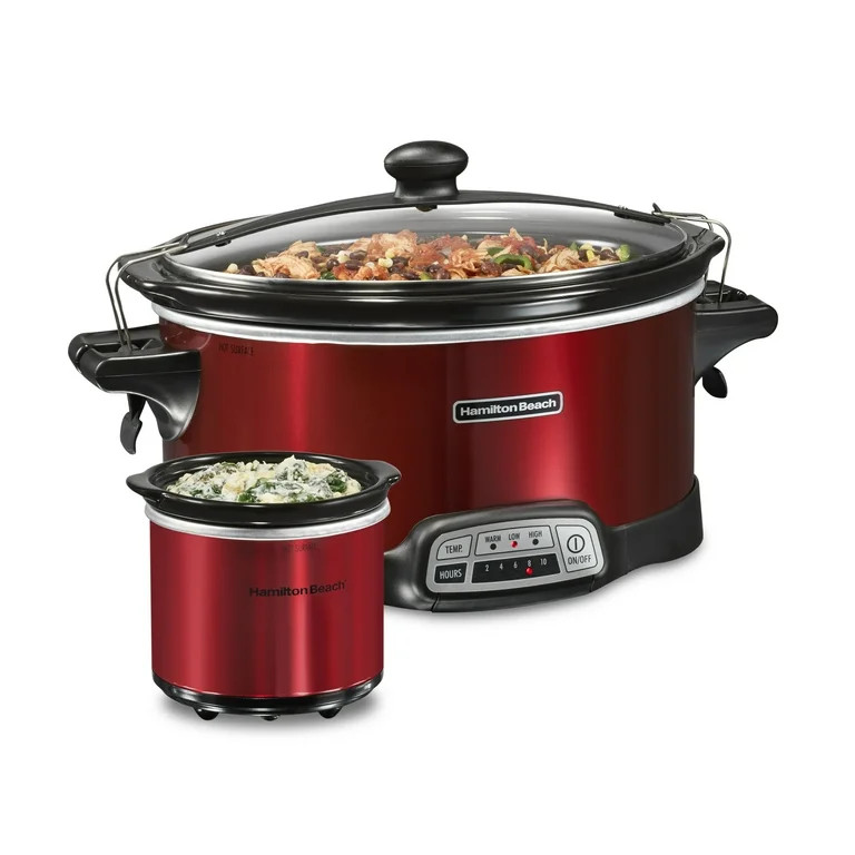 Hamilton Beach 7 Qt Programmable Slow Cooker, Stoneware Crock with Removable Pot, Includes Party ... | Walmart (US)