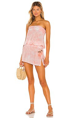 Tiare Hawaii Aina Dress in Smoke Peach & White from Revolve.com | Revolve Clothing (Global)