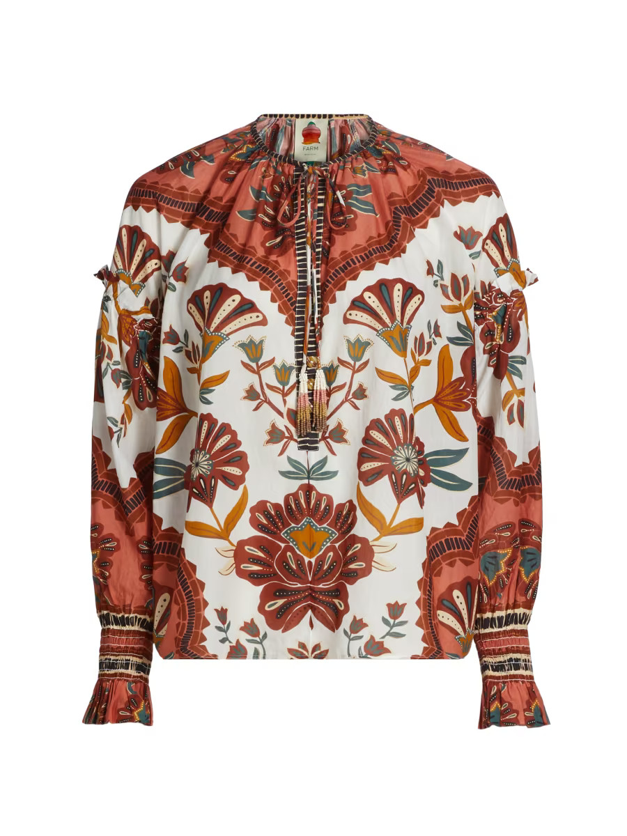 Riad Botanical Blouse | Saks Fifth Avenue