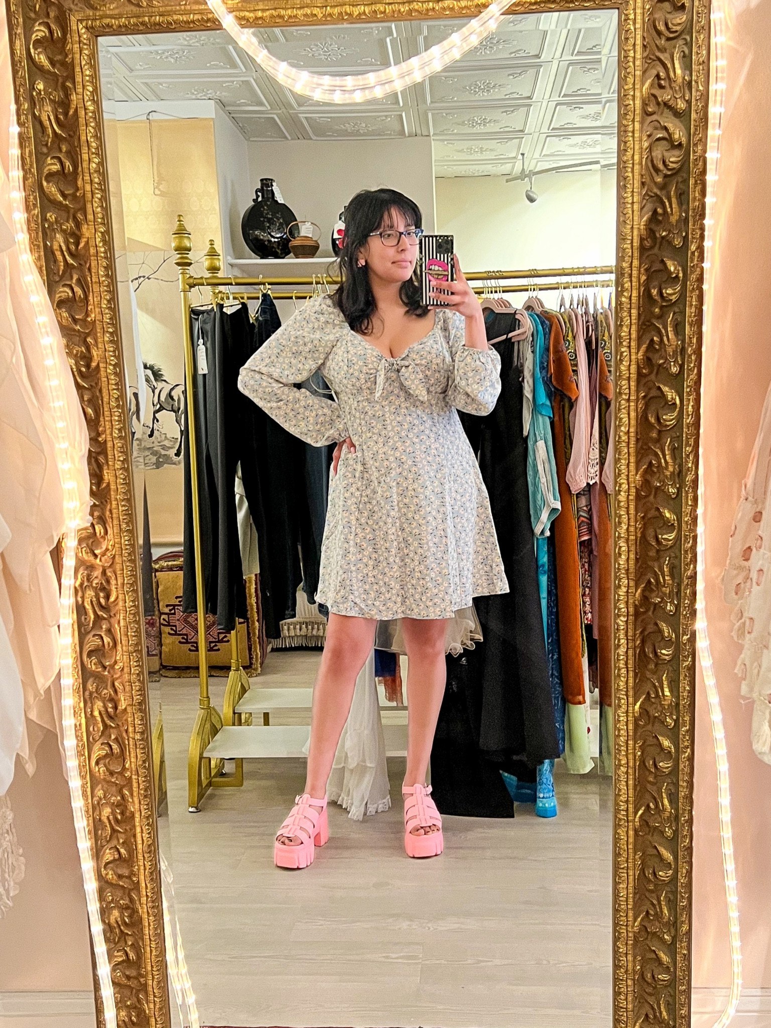 Macy’s Madden Girl Platform Sandals and Amazon Phone Case