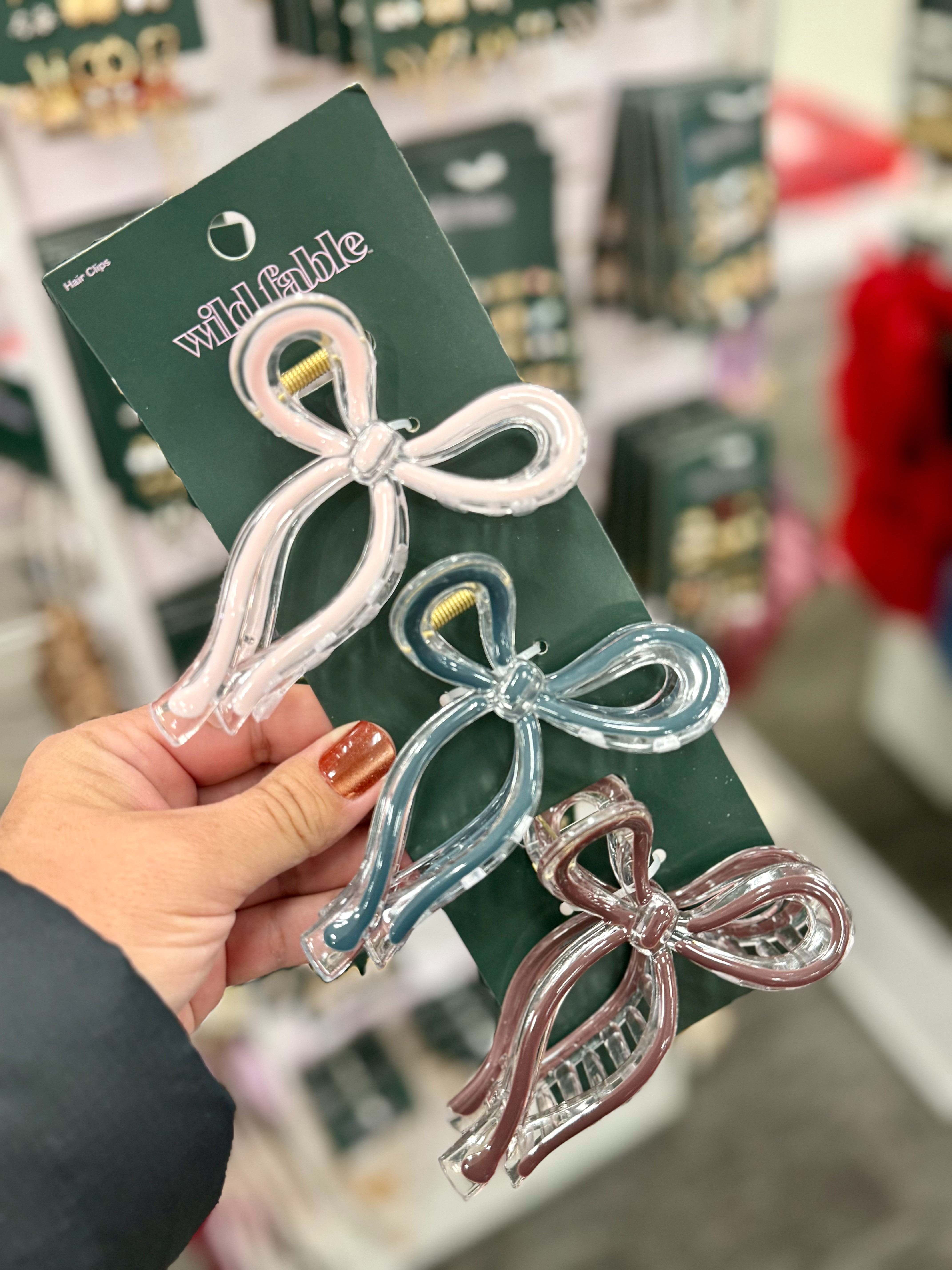 OK these are SO cute and such a last-minute win 🎀
The bow claw clip trend is still everywhere and this 3-pack is on SALE right now — perfect little stocking stuffer.
Available for store pickup (showing about 1 hour at my store), so this is clutch if you’re still filling stockings or forgot someone 🙃
Cute, trendy, and under $10. Love love LOVE the bows 💕 

 #LTKGiftGuide #LTKHoliday #LTKootd