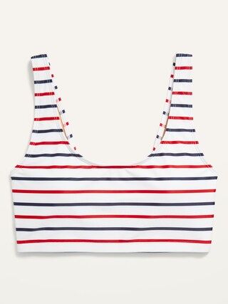 Americana Scoop-Neck Long-Line Swim Top for Women | Old Navy (US)