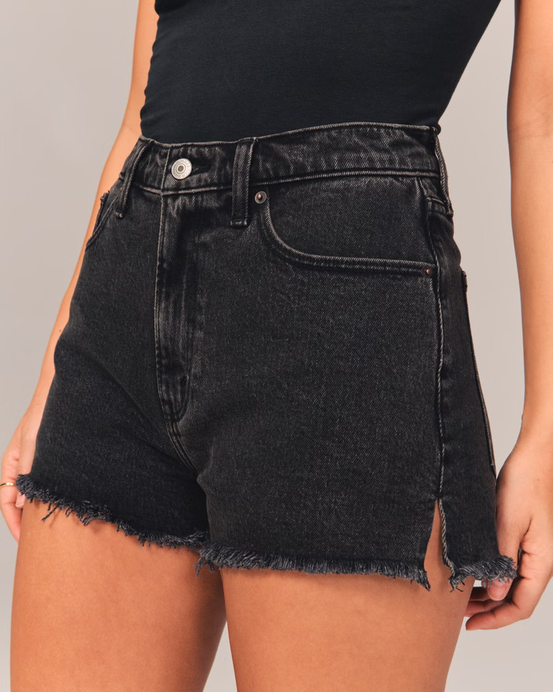 Curve Love High Rise Mom Short | Abercrombie & Fitch (US)