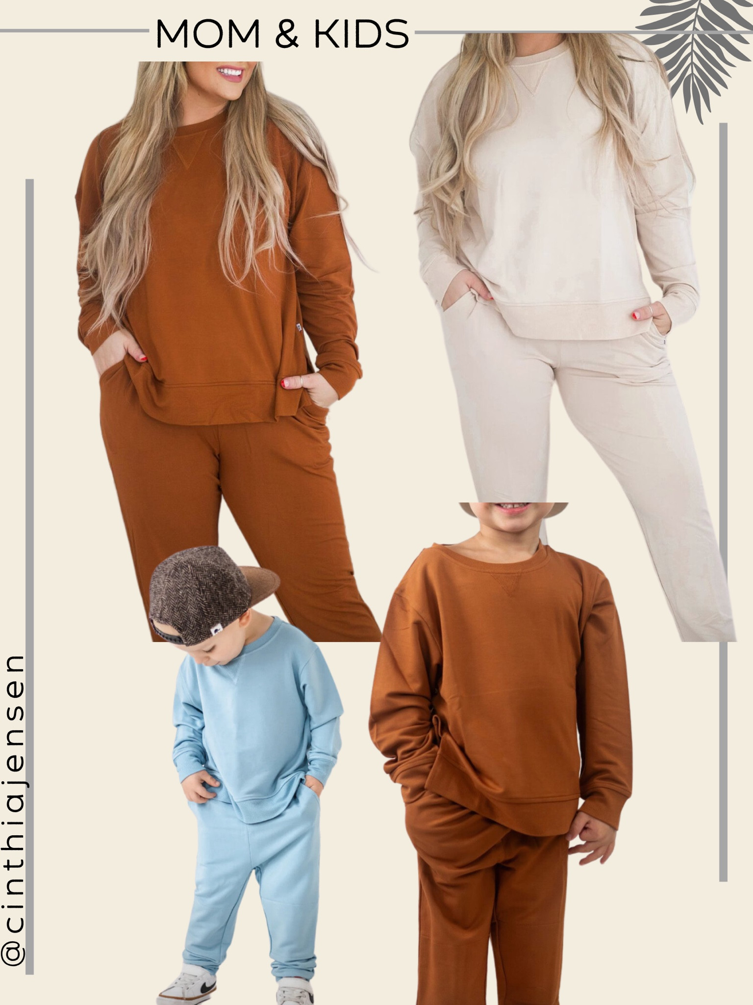 Find the perfect match outfit for mom & babies/kids. 

Easter photos. Mom outfit. Kids outfit. Photos. Matching set. Great quality. Outfit ideas. Joggers. Sweatshirts. Pants. Style for kids. Style for mom. Style for dad. Travel fashion. Travel outfit. Fashion. Resort wear. Mother’s day. Gift guide. Gifts for her. Gifts for him.

#LTKfamily #LTKSpringSale #LTKkids