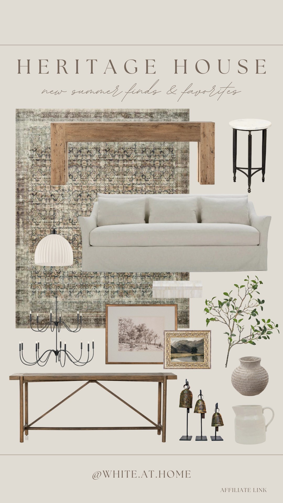 A mix of high end and affordable finds from Heritage House! Beautiful neutrals, vintage inspired prints, wood and iron accents and more! 

#LTKStyleTip #LTKHome