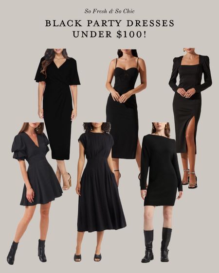 Black dresses on sale at Nordstrom and all under $100!
-
holiday party - Christmas outfit - holiday dress - nyeoutfit - lbd - little black dress 
-
Dresses on sale - Nordstrom - dresses under $100 - black dress - midi dress with slit - party dress with sleeves - flutter sleeve black dress - long sleeves black dress - Christmas outfit inspo - holiday party dress - holiday outfit - black midi dress with sleeves 

#LTKstyletip #LTKparties #LTKHoliday