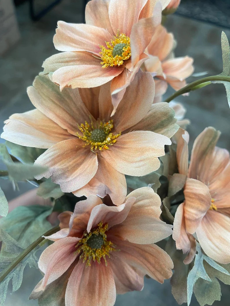 Brown Orange Cosmos Bush X 11, 22\u201d, Wreath Embellishment Supply, Floral Supply, Floral Bushe... | Etsy (Global)