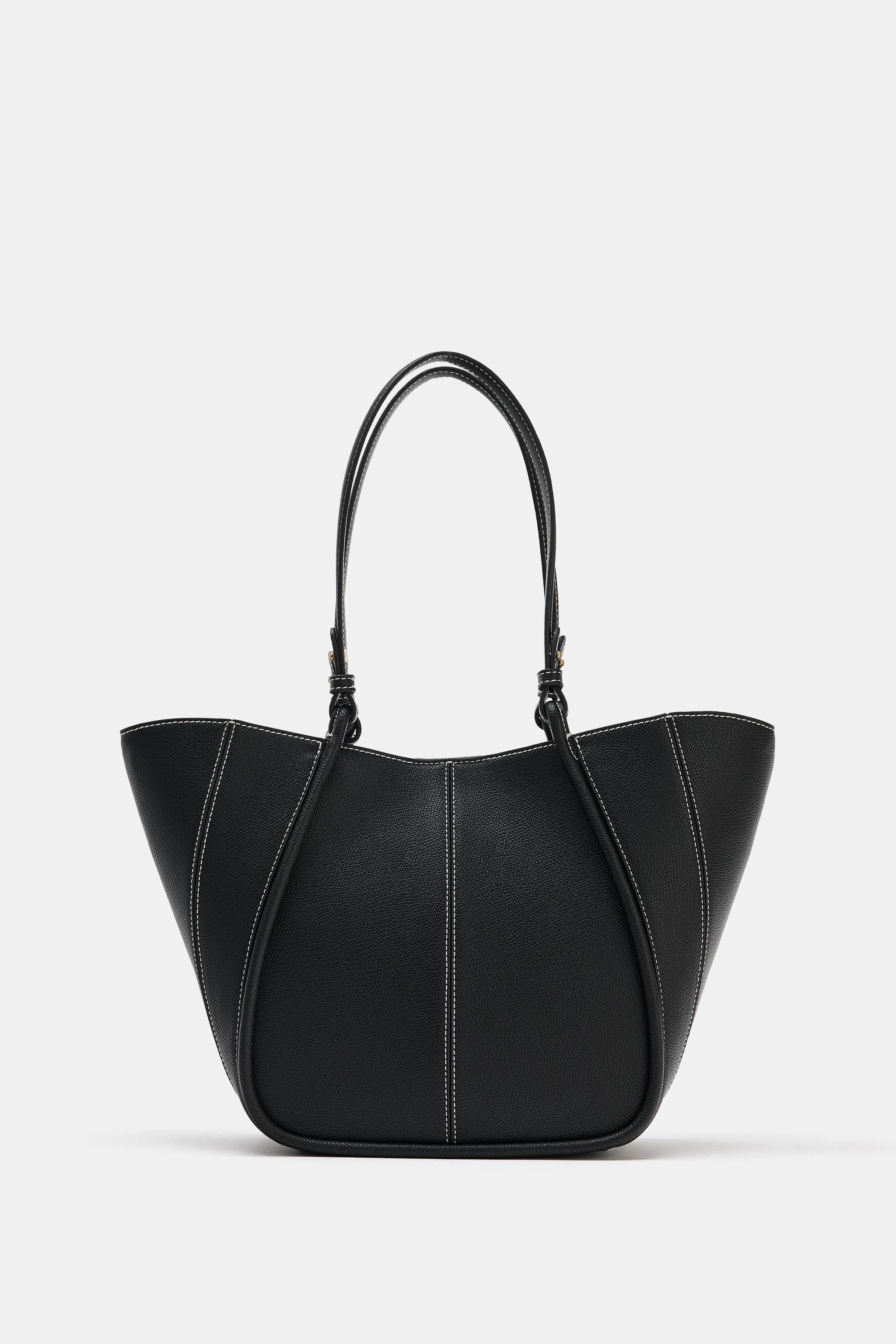 MINI SHOPPER WITH TOPSTITCHING | Zara US