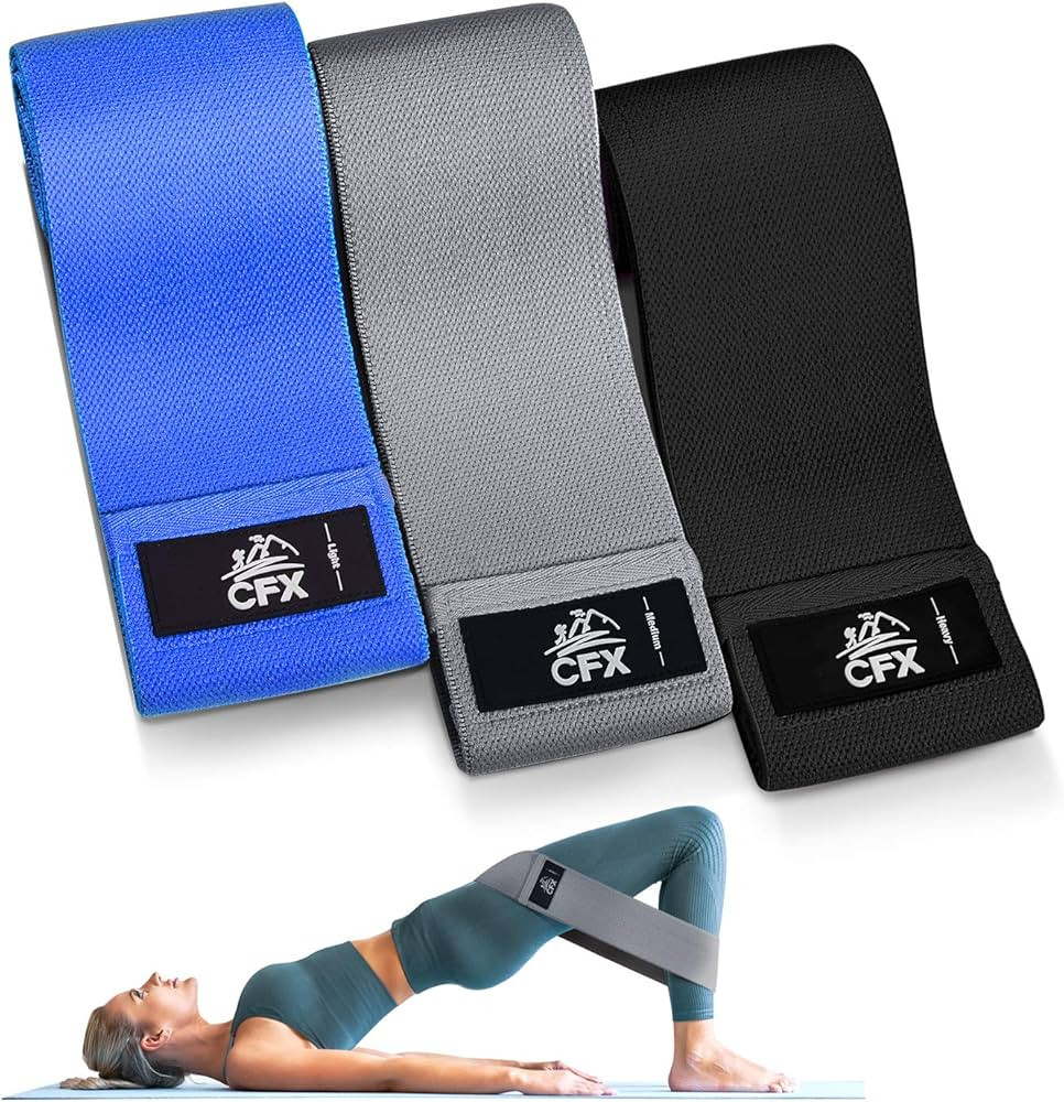 CFX Resistance Bands Set, Exercise Bands with Non-Slip Design for Hips & Glutes, 3 Levels Workout... | Amazon (US)
