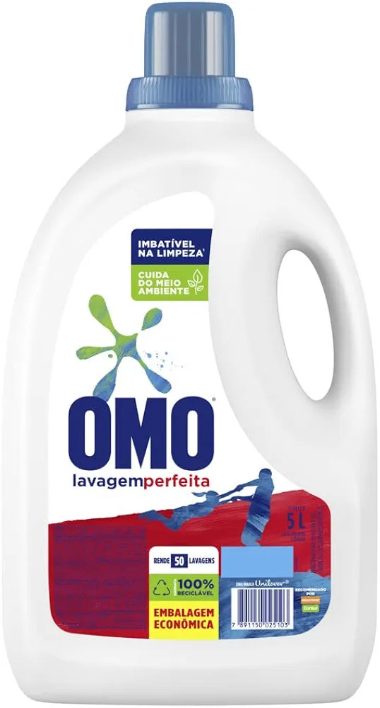 Omo Lavagem Perfeita - Sabão Líquido, 5L | Amazon (BR)