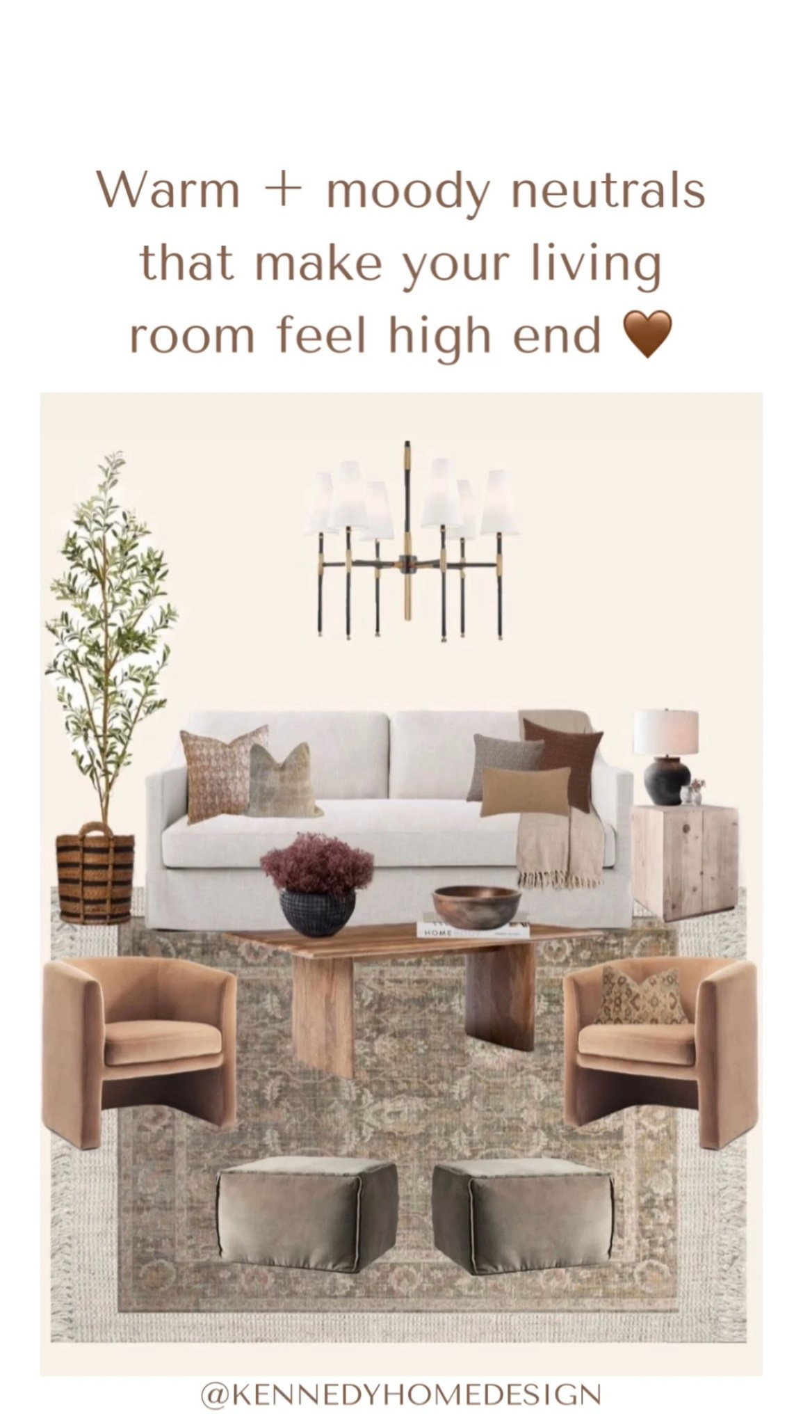 A warm and cozy living room design! 🤎 

#LTKSeasonal #LTKHome #LTKFindsUnder100