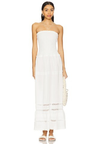 Frankies Bikinis Empress Dress in White from Revolve.com | Revolve Clothing (Global)