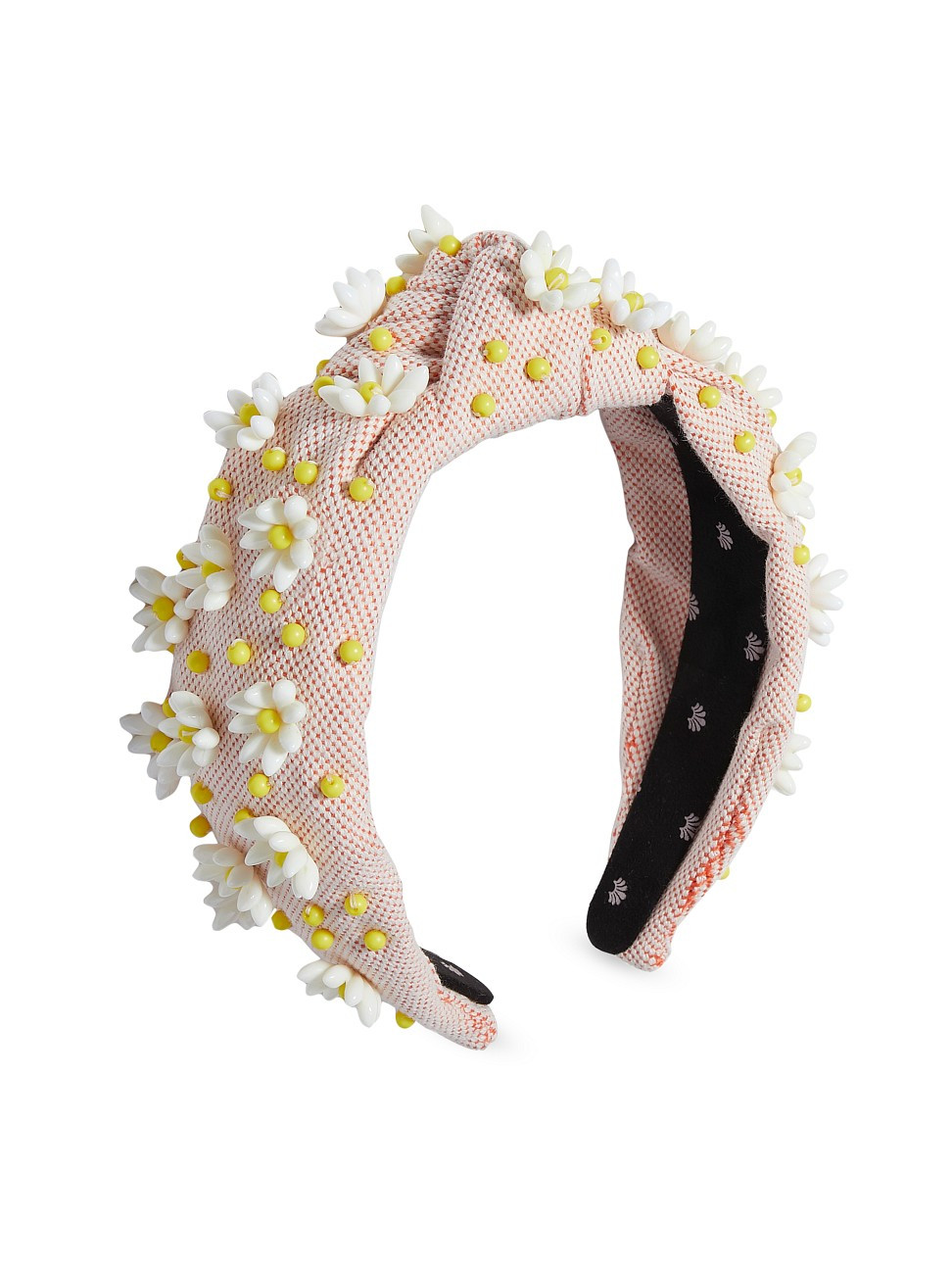 Petunia 14K-Gold-Plated, Cotton-Blend, & Resin Beaded Headband | Saks Fifth Avenue