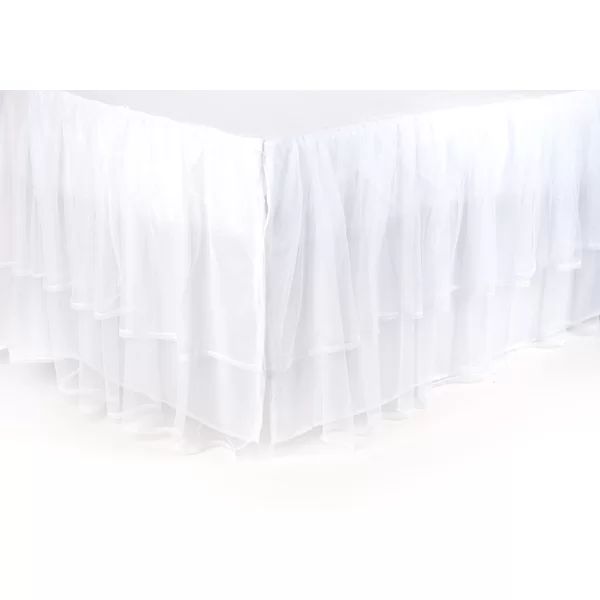 Golliday Triple Layer Tulle 16" Bed Skirt | Wayfair North America