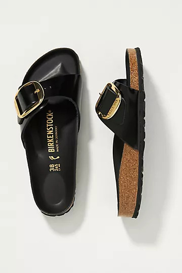 Birkenstock Madrid High Shine Big Buckle Sandals | Anthropologie (US)