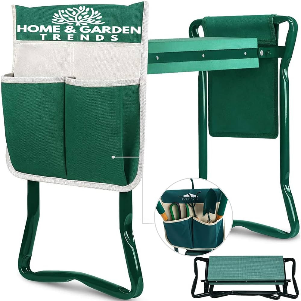 Garden Kneeler and Seat, Foldable Garden Stool Heavy Duty Gardening Bench for Kneeling and Sittin... | Amazon (US)