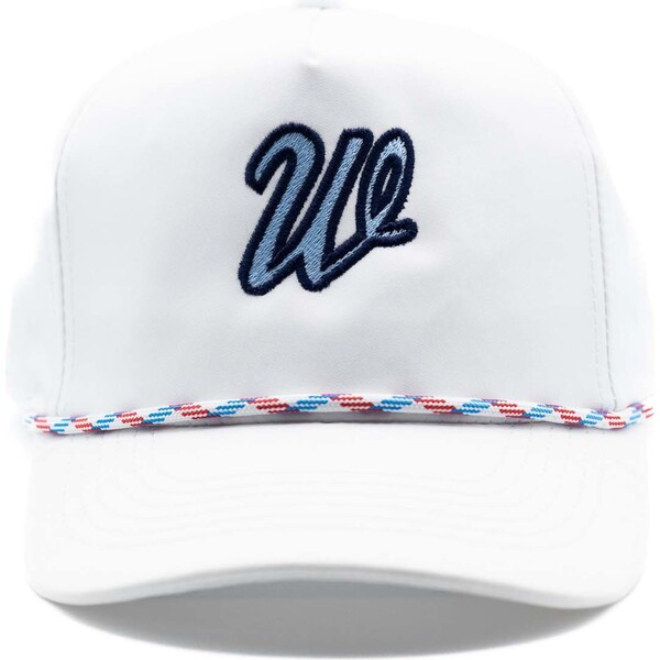 Personalized Embroidered Rope Hat, White | Maisonette