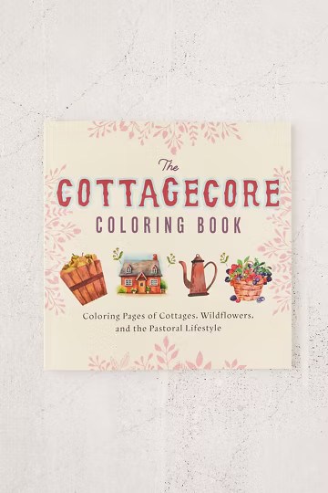 Cottagecore Coloring Book By Editors of Ulysses Press | Urban Outfitters (US and RoW)