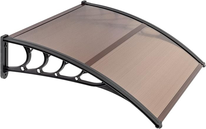 Ochine Window Awning Door Rain Cover Patio Front Door Canopy Overhead Door Polycarbonate Cover Ou... | Amazon (US)