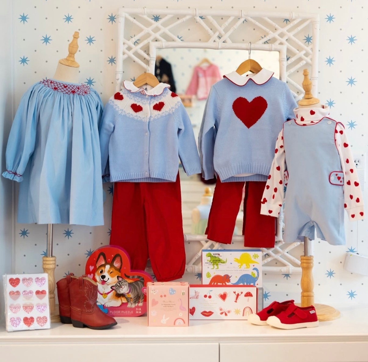 Celebrate love with adorable new arrivals for your little sweethearts!!! Shop the most precious valentine outfits✨💌🩵💕

#valentines #valentinesday #vday #cupid #loveday #lovemonth #hearts #embroidered #embroidery #monogram #embroideredname #kids #kid #kidsstyle #kidstyle #kidsclothes #kidsoutfits #toddlers #toddler #toddlerstyle #toddlersstyle #toddlerclothes #toddleroutfits #toddlerfashion #baby #babyclothes #babystyle #babyfashion #boy #boyclothes #boystyle #girl #girlclothes #girlstyle #bows #pink #grandmillenial #grandmillenialstyle #preppy #preppystyle #classic #classicstyle #smocked #shopsmall #smallbusiness #sale #salealert #majorsale #deal #dealoftheday 

#LTKBaby #LTKSeasonal #LTKKids