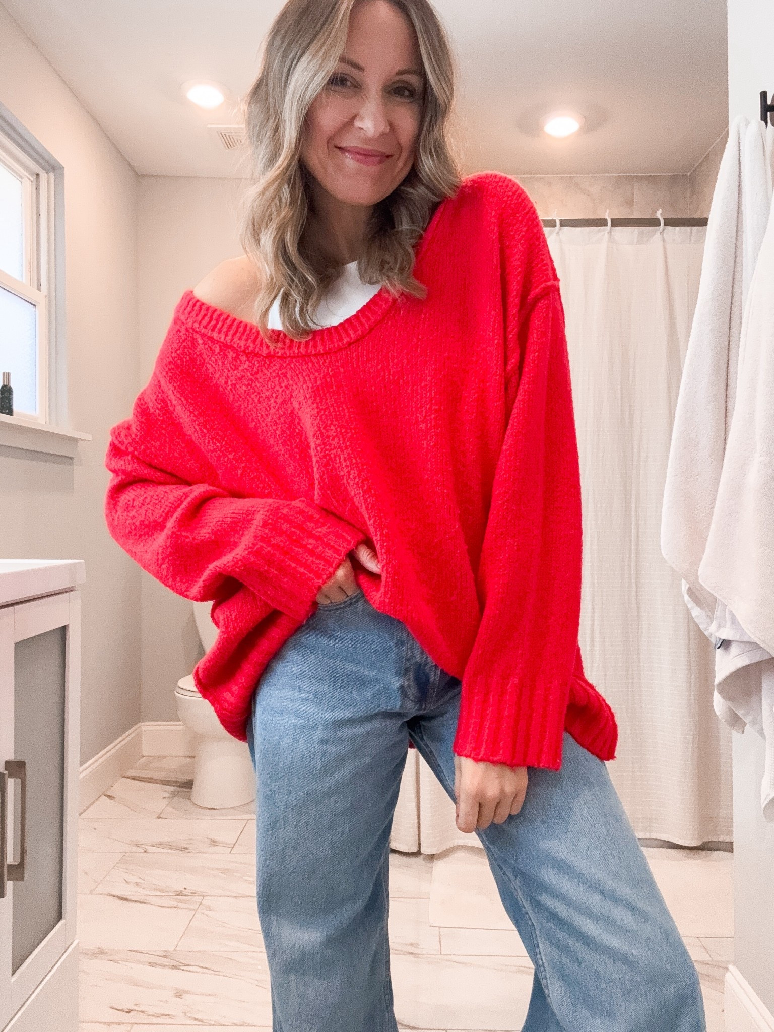 Size small in sweater 

#LTKFindsUnder50 #LTKSeasonal #LTKHoliday