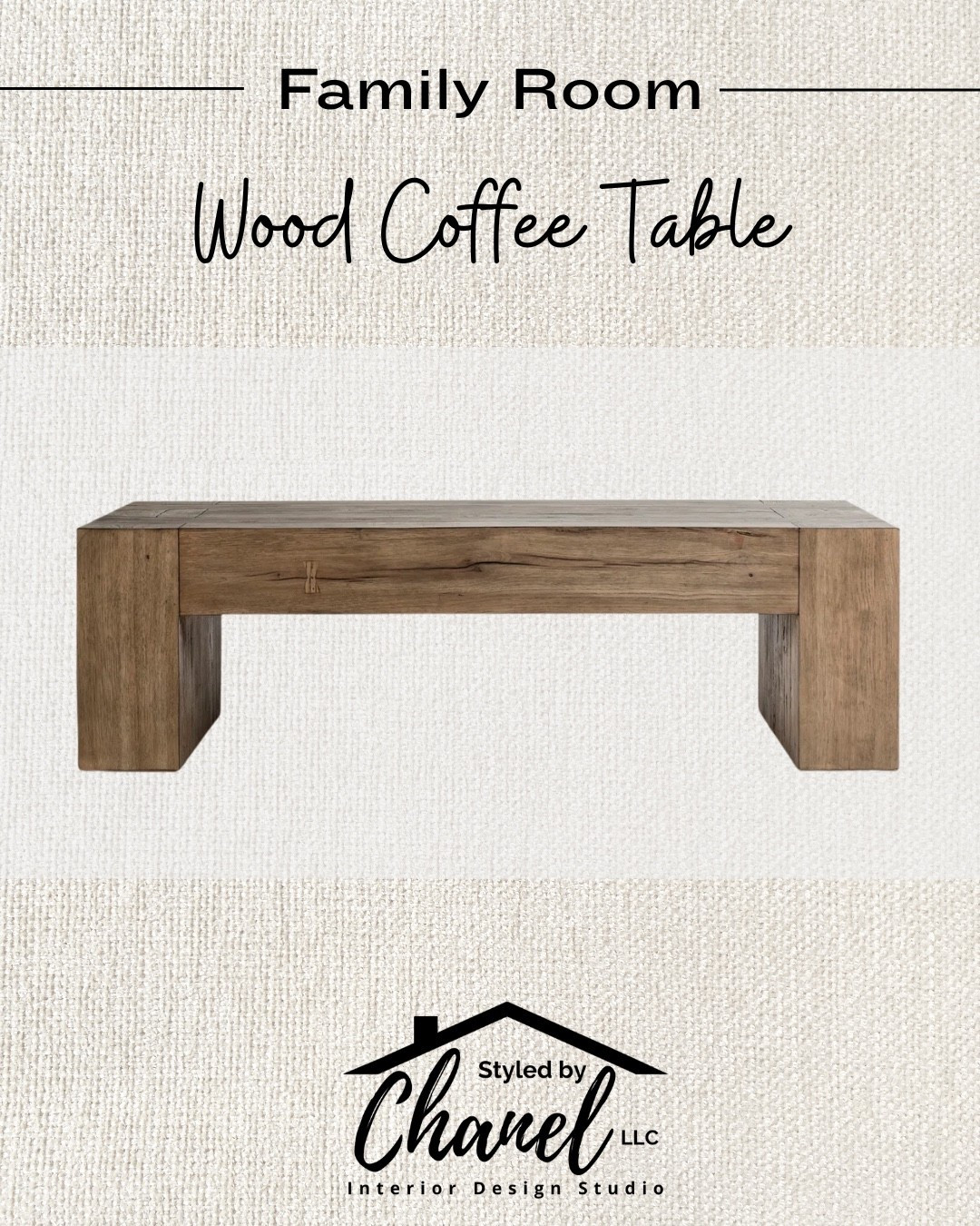 The Ultimate Family Room Focal Point 🪵
Looking for that perfect blend of rustic charm and modern silhouettes? This chunky wood coffee table is the grounding piece your family room has been dreaming of.

The natural grain and "blocky" design make it durable enough for movie night snacks but chic enough for your favorite coffee table books. It’s all about those organic textures!

Why we love it:

Timeless Aesthetic: Fits everything from Modern Farmhouse to Coastal Contemporary.

Solid Construction: Built to handle real life (and real families).

Versatile Tones: The warm wood finish pairs beautifully with neutral rugs and cozy!

#FamilyRoomDesign #InteriorDesign #CoffeeTableStyle #ModernFarmhouse #HomeDecorInspo #StyledByChanel #LivingRoomGoals #LTKHome #OrganicModern

#LTKSaleAlert #LTKHome