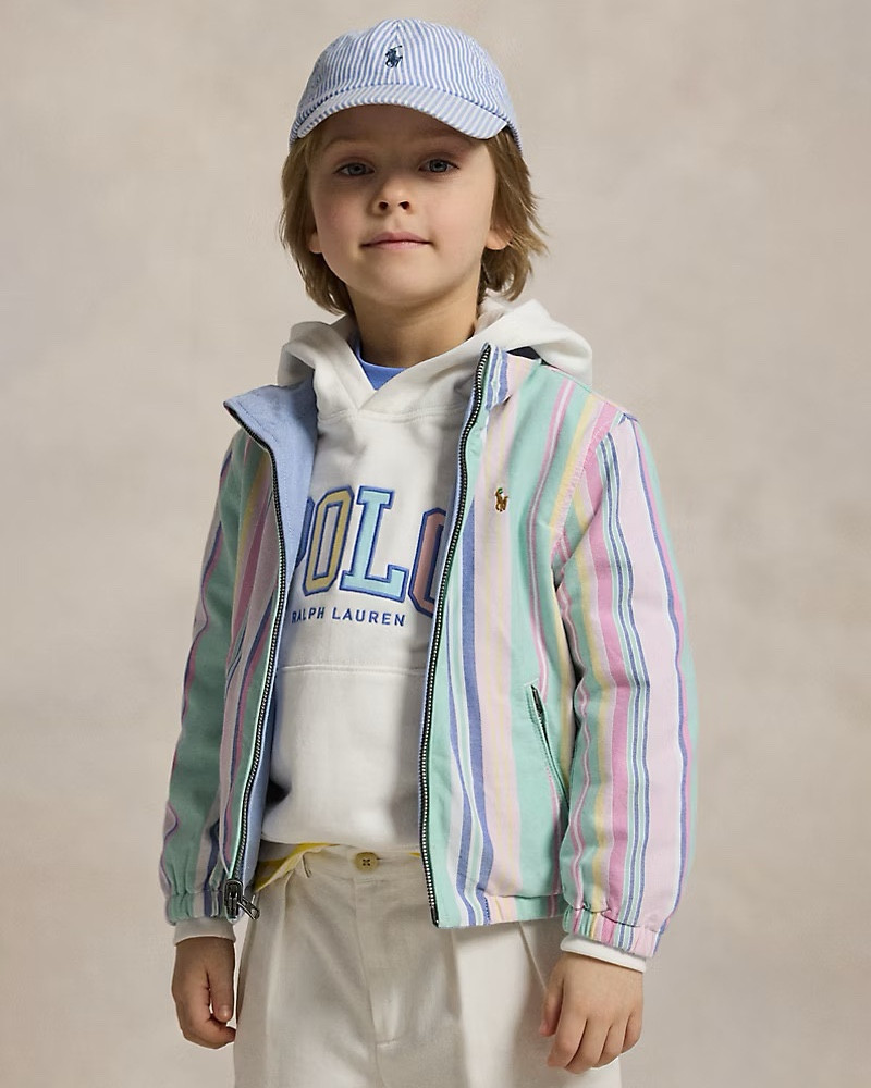 This jacket 😍
Luca is wearing the new Reversible Cotton Oxford Jacket in multi pink stripe from the Ralph Lauren spring collection. It’s paired with the logo French Terry hoodie (it comes in white and blue) and the Whitman relaxed fit pleated chino pant in white. 

#rlkids #ralphlaurenstyle #ralphlaurenboys #springfashion

#LTKKids #LTKFamily #LTKWatchNow