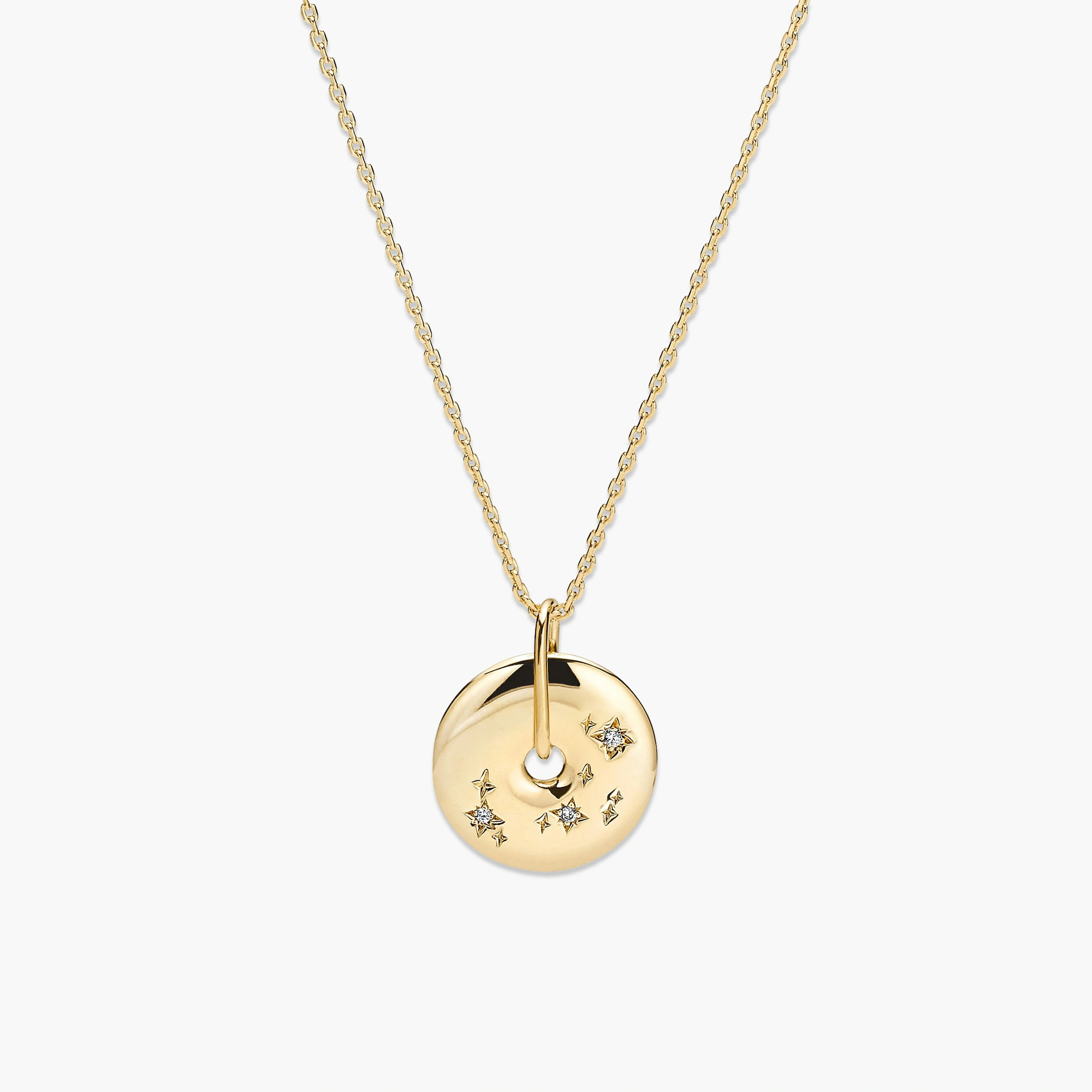 18k Gold Vermeil Zodiac Pendant Necklace Aquarius - Jewelry | Mejuri | Mejuri Fine Crew