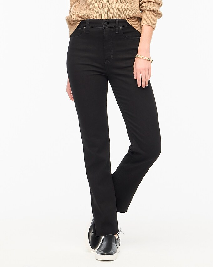 Black stovepipe straight jean in signature stretch+ | J.Crew Factory