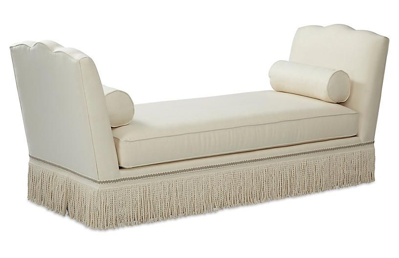 Cheshire Daybed, Cream Linen | One Kings Lane