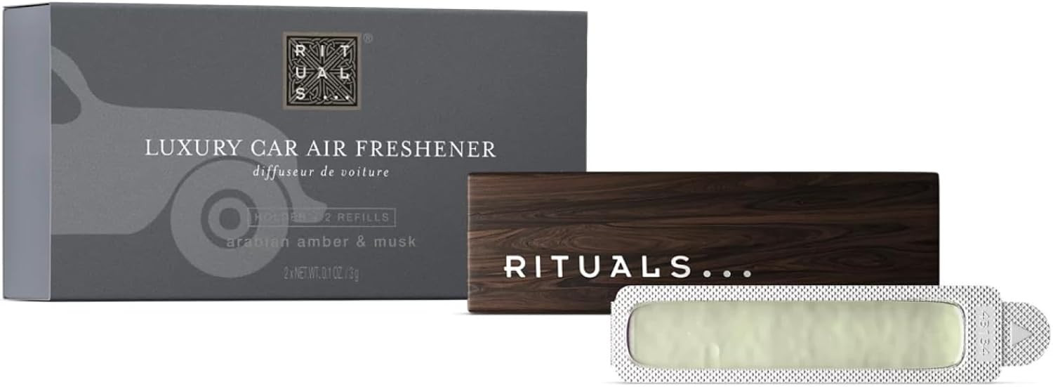 RITUALS Homme Collection - Car Air Freshener with Arabian Amber and Musk Scent - With Reusable Wo... | Amazon (UK)